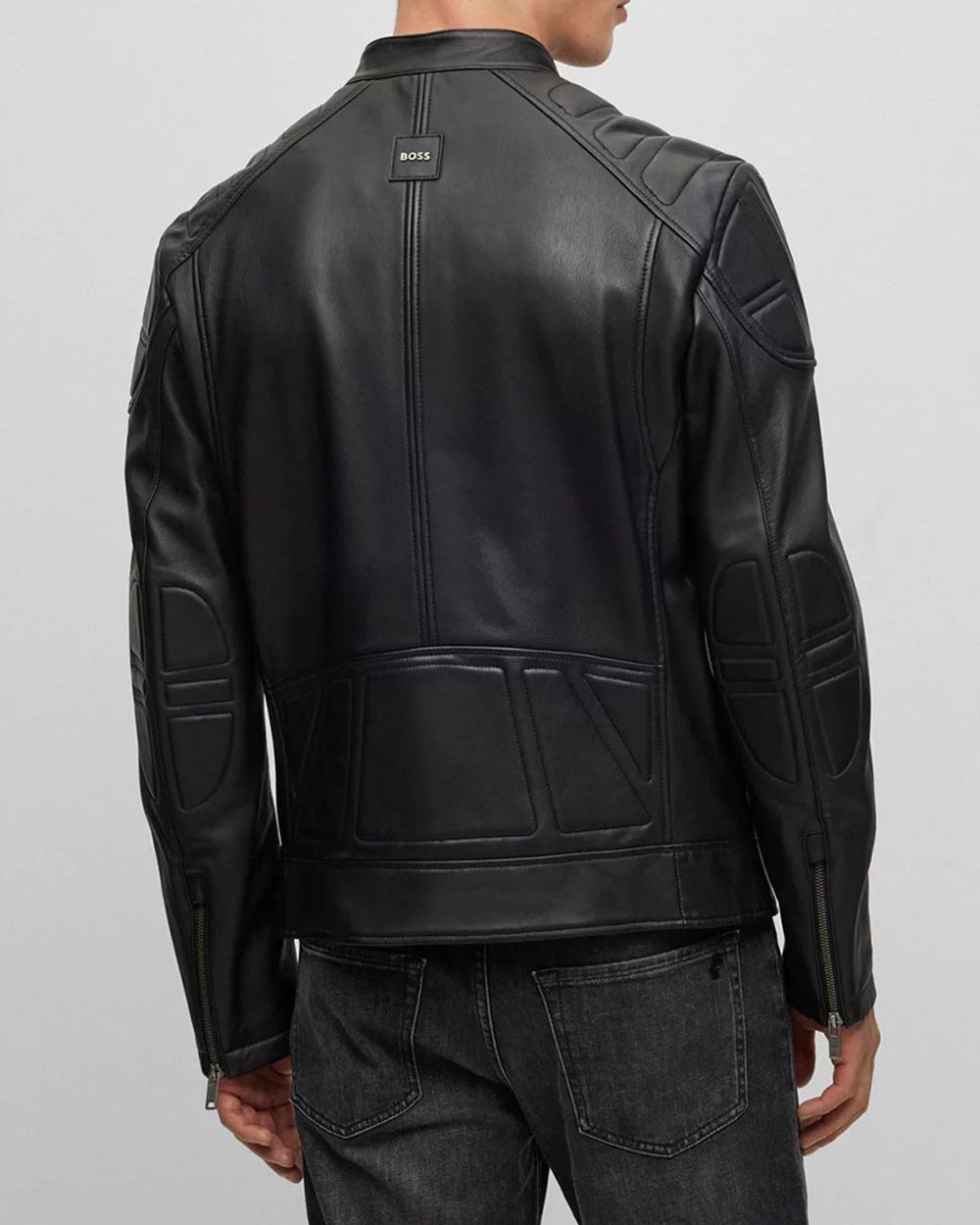 Clothing Boss Hugo Boss Leather Jacket Hugo Boss Luxury Full Zip