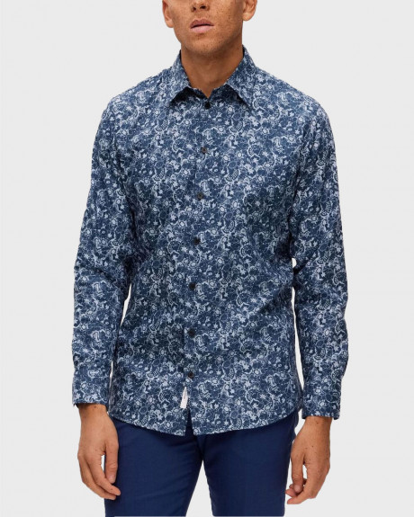 SELECTED MEN'S SHIRT PATTERNED SHIRT - 16087706