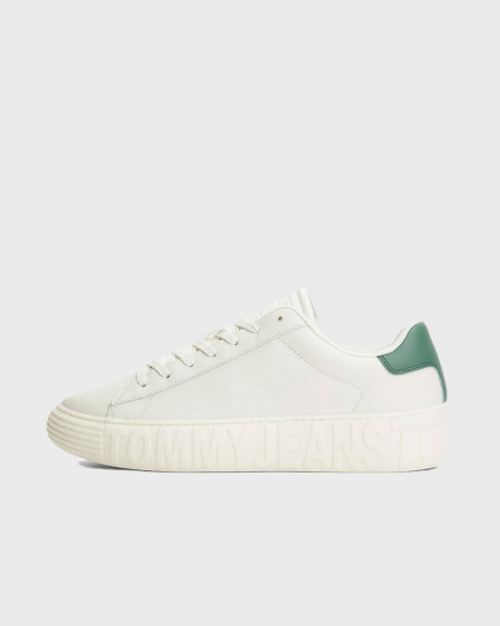 TOMMY JEANS ΜΕΝ'S LEATHER SNEAKERS - EM0EM01213