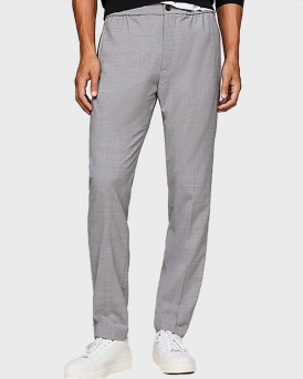 TOMMY HILFIGER MEN'S TAPERED FIT TROUSERS - MW0MW33930 - GREY