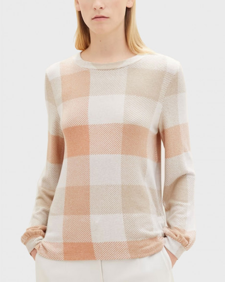 TOM TAILOR ΓΥΝΑΙΚΕΙΑ ΜΠΛΟΥΖΑ ΚΑΡΟ - 1038171