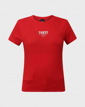 TOMMY JEANS WOMEN'S T-SHIRT - DW0DW17839 - RED