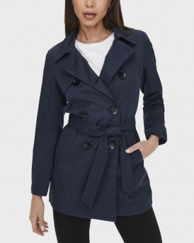 ONLY ONLVALERIE WOMEN'S TRENCHCOAT - 15191821 - BLUE