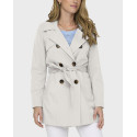 ONLY ONLVALERIE WOMEN'S TRENCHCOAT - 15191821 - ECRU