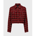ONLY WOMEN'S CROPPED JACKET - 15306701 - RED