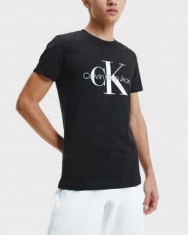 CALVIN KLEIN ΑΝΔΡΙΚΟ T-SHIRT ΣΤΕΝΗ ΓΡΑΜΜΗ - J30J320935 - ΜΑΥΡΟ