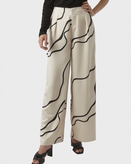VERO MODA WOMEN'S WIDE LEG TROUSERS - 10295435
