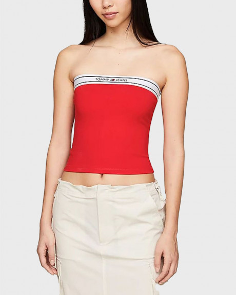 TOMMY JEANS WOMEN'S STRAPLESS TOP - DW0DW17889