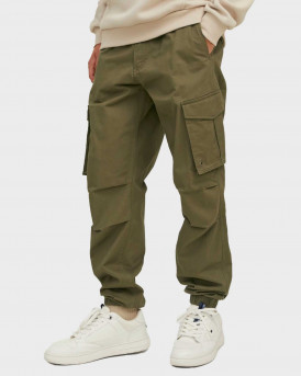 JACK & JONES ΑΝΔΡΙΚΟ CARGO ΠΑΝΤΕΛΟΝΙ ΧΑΛΑΡΗ ΓΡΑΜΜΗ - 12242264 - ΛΑΔΙ
