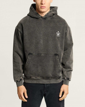 BLACKTOP FOUNDATION ΑΝΔΡΙΚΟ ΦΟΥΤΕΡ OVERSIZED 100% BAMBAKI - FADE.T - ΑΝΘΡΑΚΙ