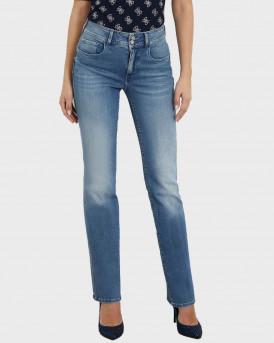 GUESS WOMEN'S HIDH-WAISTED STRAIGHT FIT JEANS - ΑPW4RA0VD4Q0E - BLUE