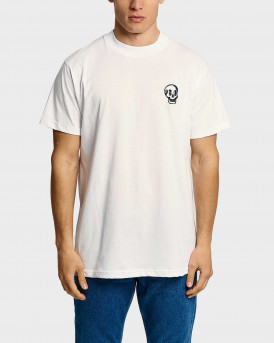 BLACKTOP FOUNDATION ΑΝΔΡΙΚΟ T-SHIRT ΜΕ ΣΧΕΔΙΟ - SKULL - ΑΣΠΡΟ