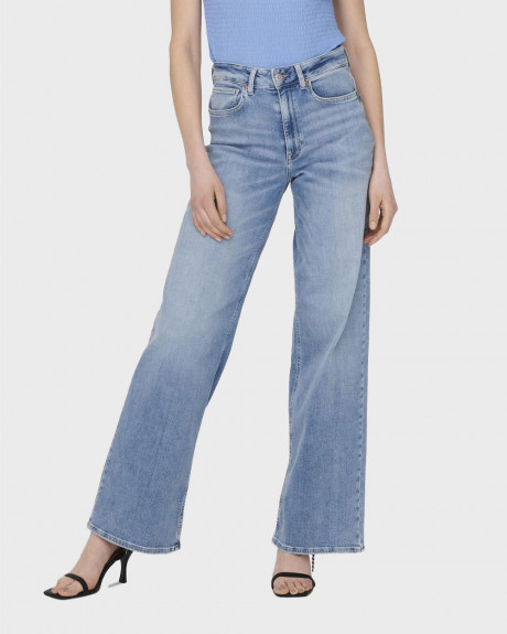 ONLY WOMEN'S HIGH RISE WIDE LEG JEANS - 15282975