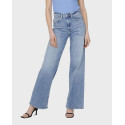 ONLY WOMEN'S HIGH RISE WIDE LEG JEANS - 15282975 - BLUE