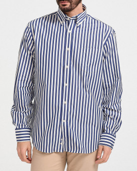PAUL & SHARK MEN'S STRIPED SHIRT - 24413086R - BLUE