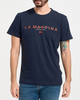 LA MARTINA MEN'S REGULAR FIT T-SHIRT - ΥMR005 - BLUE