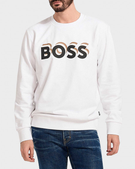 BOSS ΑΝΔΡΙΚΟ ΦΟΥΤΕΡ ΜΕ ΛΟΓΟΤΥΠΟ 100% ΒΑΜΒΑΚΙ JERSEY - 50507939 