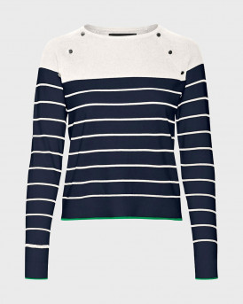 VERO MODA ΓΥΝΑΙΚΕΙΑ ΠΛΕΚΤΗ ΜΠΛΟΥΖΑ - 10300043 - ΜΠΛΕ