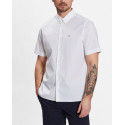 CALVIN KLEIN MEN'S SHORT SLEEVE COTTON SHIRT - K10K109440 - WHITE