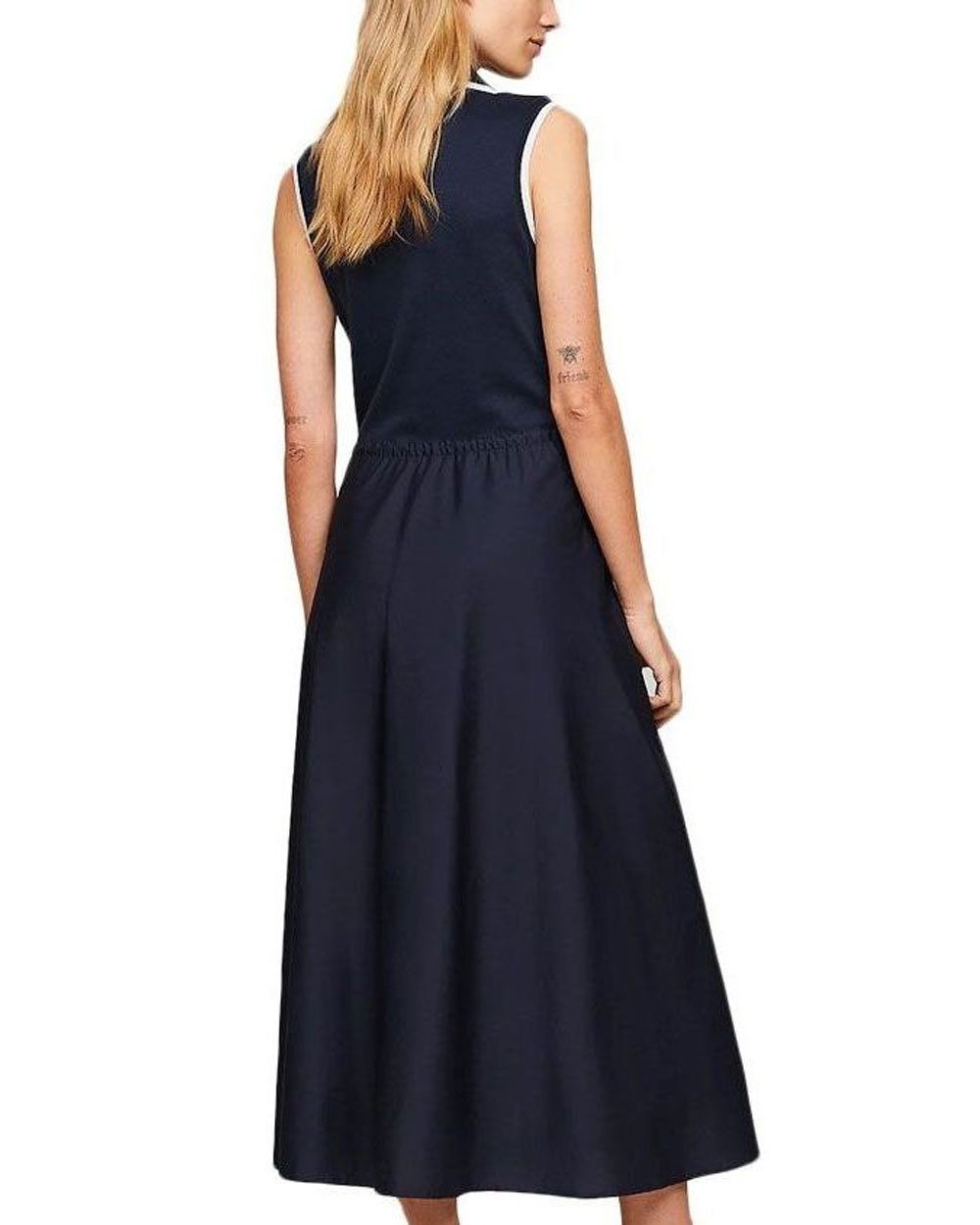 TOMMY HILFIGER WOMEN'S MIDI POLO DRESS - WW0WW41272 - sagiakos-stores.gr