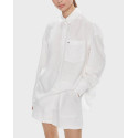 TOMMY JEANS WOMEN'S RELAXED FIT SHIRT - DW0DW17987 - WHITE