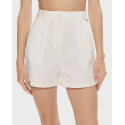 TOMMY JEANS WOMEN'S HIGH WAISTED CHINO SHORTS - DW0DW17775 - ECRU