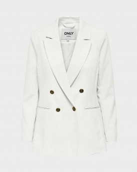 ONLY WOMEN'S JACKET SLIM FIT ONE BUTTON - 15294709 - WHITE