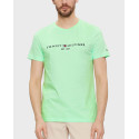 TOMMY HILFIGER ΑΝΔΡΙΚΟ T-SHIRT ΣΤΕΝΗ ΓΡΑΜΜΗ - MW0MW11797 - ΛΑΧΑΝΙ