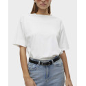 VERO MODA WOMEN'S T-SHIRT LOOSE FIT 100% COTTON - 10301183 - ECRU