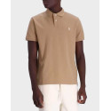 POLO RALPH LAUREN ΑΝΔΡΙΚΗ ΜΠΛΟΥΖΑ ΠΟΛΟ ΣΤΕΝΗ ΓΡΑΜΜΗ MESH - 710680784332 - ΜΠΕΖ