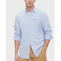 TOMMY JEANS MEN'S LINEN SHIRT - DM0DM18962 - WHITE
