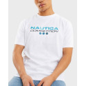 NAUTICA MEN'S REGULAR FIT T-SHIRT 100% COTTON - Ν7Μ01413 - WHITE