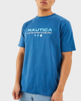 NAUTICA MEN'S REGULAR FIT T-SHIRT 100% COTTON - Ν7Μ01413 - BLUE