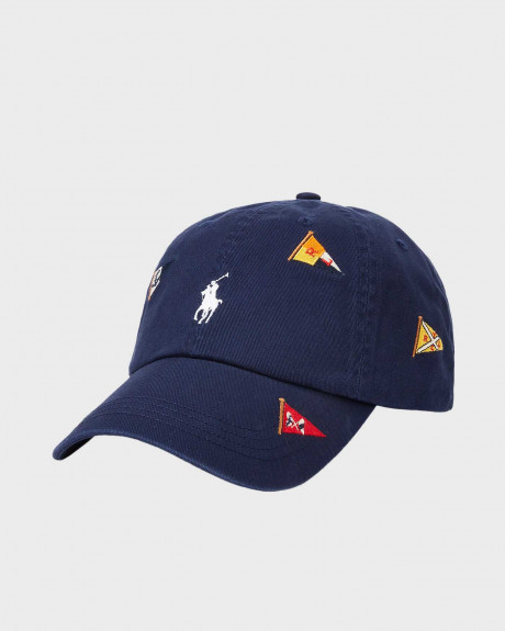 POLO RALPH LAUREN ΑΝΔΡΙΚΟ ΚΑΠΕΛΟ JOCKEY NAUTICAL EMBROIDERED - 710926397001