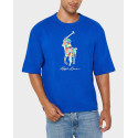 POLO RALPH LAUREN ΑΝΔΡΙΚΗ ΜΠΛΟΥΖΑ O-NECK BIG PONY - 710926611003 - ΡΟΥΑ