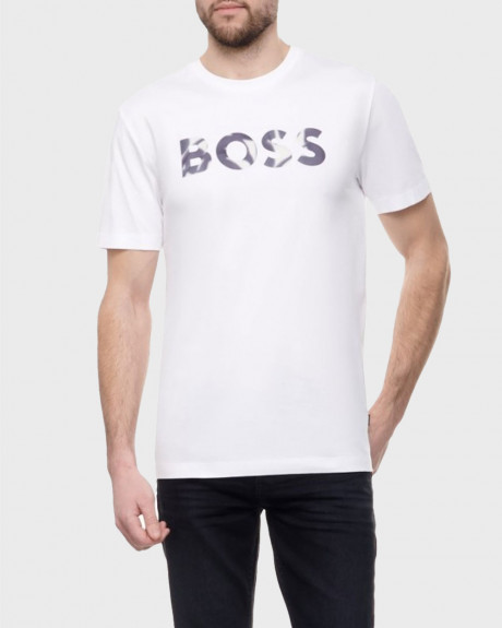 BOSS JERSEY ΑΝΔΡΙΚΟ T-SHIRT ΚΑΝΟΝΙΚΗ ΓΡΑΜΜΗ - 50513382 