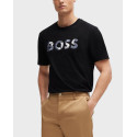 BOSS JERSEY ΑΝΔΡΙΚΟ T-SHIRT ΚΑΝΟΝΙΚΗ ΓΡΑΜΜΗ - 50513382  - ΑΣΠΡΟ