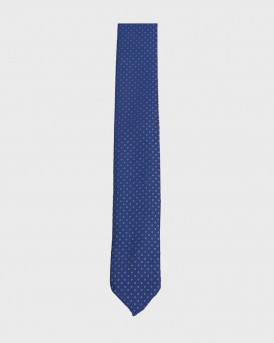 BOSS MEN'S TIE WITH MICROPATTERN - 50512544 - BLUE ROYALE