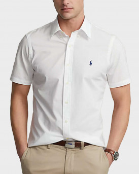 POLO RALPH LAUREN MEN'S SHIRT SHORT SLEEVED - 710867700002 - WHITE