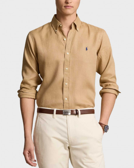 POLO RALPH LAUREN MEN'S SHIRT REGULAR FIT LINEN - 710794141011