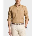 POLO RALPH LAUREN MEN'S SHIRT REGULAR FIT LINEN - 710794141011 - BEIGE
