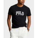 POLO RALPH LAUREN ΑΝΔΡΙΚΟ T-SHIRT ΚΑΝΟΝΙΚΗ ΓΡΑΜΜΗ 100% ΒΑΜΒΑΚΙ - 710934714001 - ΜΑΥΡΟ