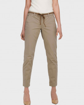 ONLY WOMEN'S CHINO TROUSERS - 15177435 - BEIGE