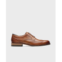 CLARKS CRAFTARLO LIMIT MEN'S LEATHER DERBY SHOES - 26171453 - BROWN