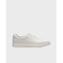 CLARKS UN COSTA LACE ΑΝΔΡΙΚΑ ΔΕΡΜΑΤΙΝΑ SNEAKERS - 26140164 - ΑΣΠΡΟ