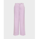 ONLY WOMEN'S PANTS WIDE LEG FIT HIGH WAISTED - 15318798 - PINK