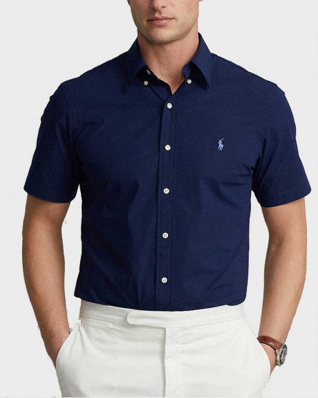 POLO RALPH LAUREN ΑΝΔΡΙΚΟ ΠΟΥΚΑΜΙΣΟ ΚΟΝΤΟΜΑΝΙΚΟ 100% ΒΑΜΒΑΚΙ - 710867700003