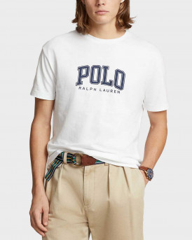 POLO RALPH LAUREN ΑΝΔΡΙΚΗ ΜΠΛΟΥΖΑ ΚΑΝΟΝΙΚΗ ΓΡΑΜΜΗ 100% ΒΑΜΒΑΚΙ - 710934714002 - ΑΣΠΡΟ