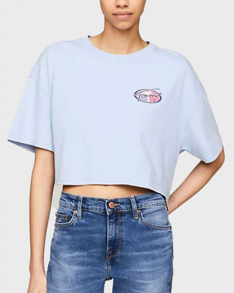 TOMMY JEANS WOMEN'S OVERSIZED CROPPED T-SHIRT - DW0DW17832