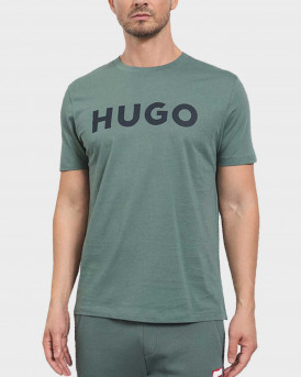 HUGO MEN'S T-SHIRT REGULAR FIT 100% COTTON - 50467556 - GREEN